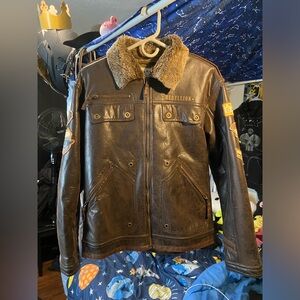 Old Leather Flight Jacket